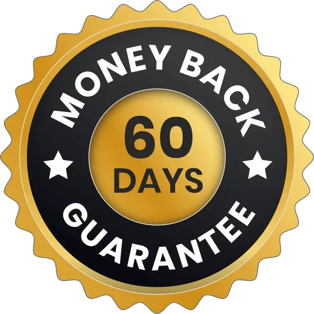 AlphaSteel 60 day money back guarantee badge